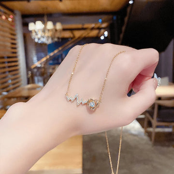 Golden Embrace Heart Necklace